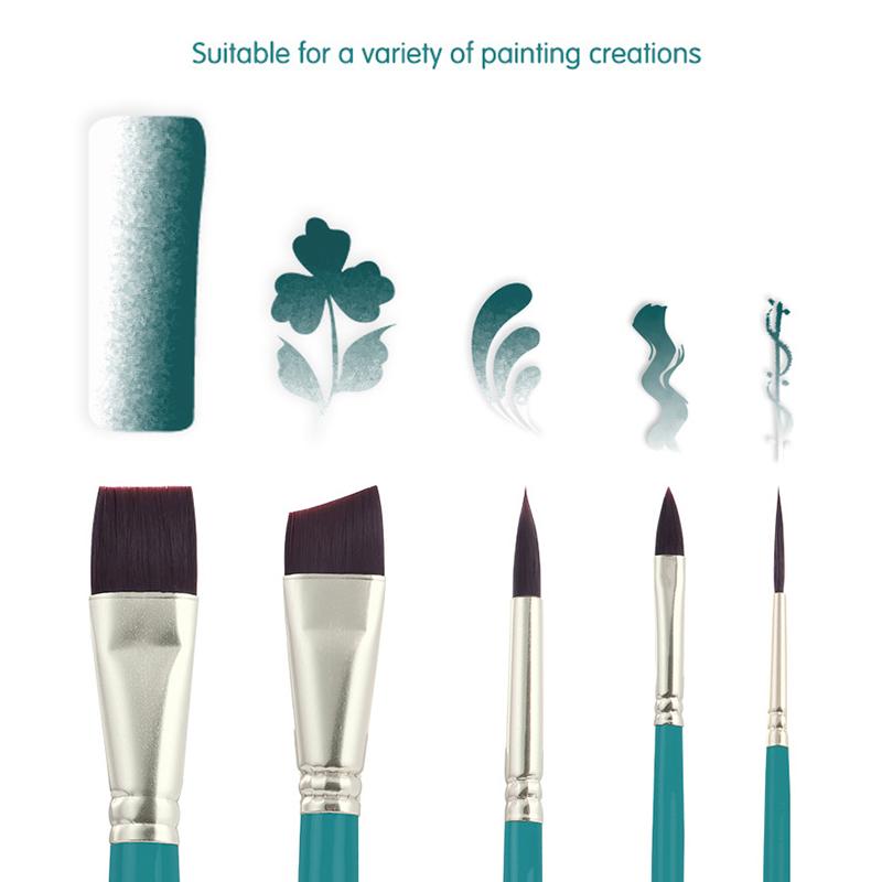 

Фарба для розпису тіла та обличчя Арт-фарба для тіла Професійний набір пензлів з дерев яною ручкою Портативні набори акварельних пензлів Для дітей та дорослих onesize