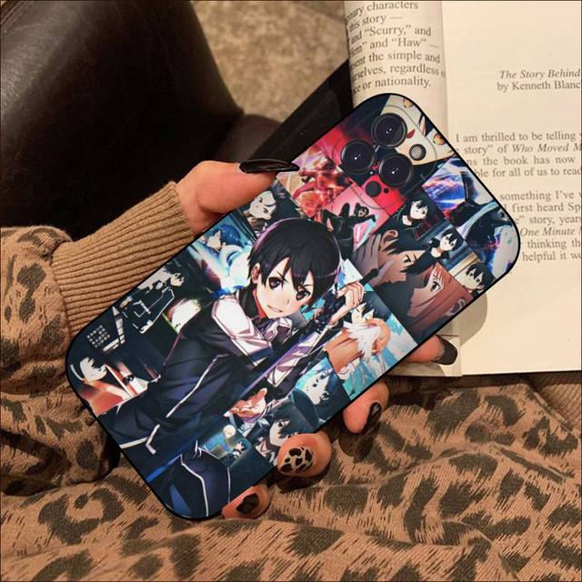 Sword Art Online Phone Case For Iphone 8 7 6 6s Plus X Se 2020 Xr Xs 14 11 12 13 Mini Pro Max Mobile Case