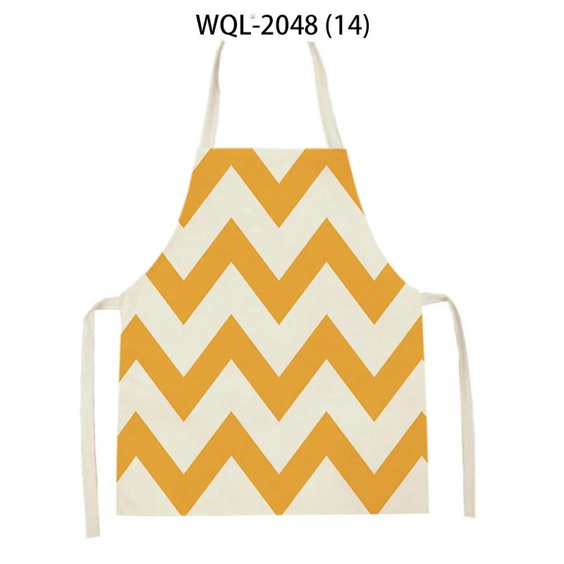 Adult Kids Geometry Stripes Arrow Pattern Kitchen Sleeveless Aprons Women Men Cleaning Apron Home Cooking Pinafores