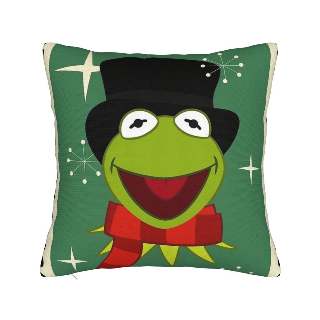 Kermit Square Pillow Case Polyester Decorative Pillow The Frog Meme Fashion Pillowcover Home Decor