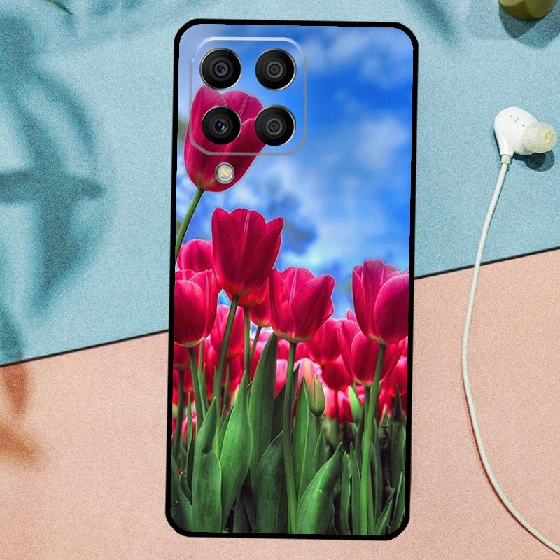 Tulip Flower For Samsung Galaxy M14 M34 M54 M20 M06 M16 M12 M13 M15 M35 M55 M33 M53 M21 M31 M32 M52 Case
