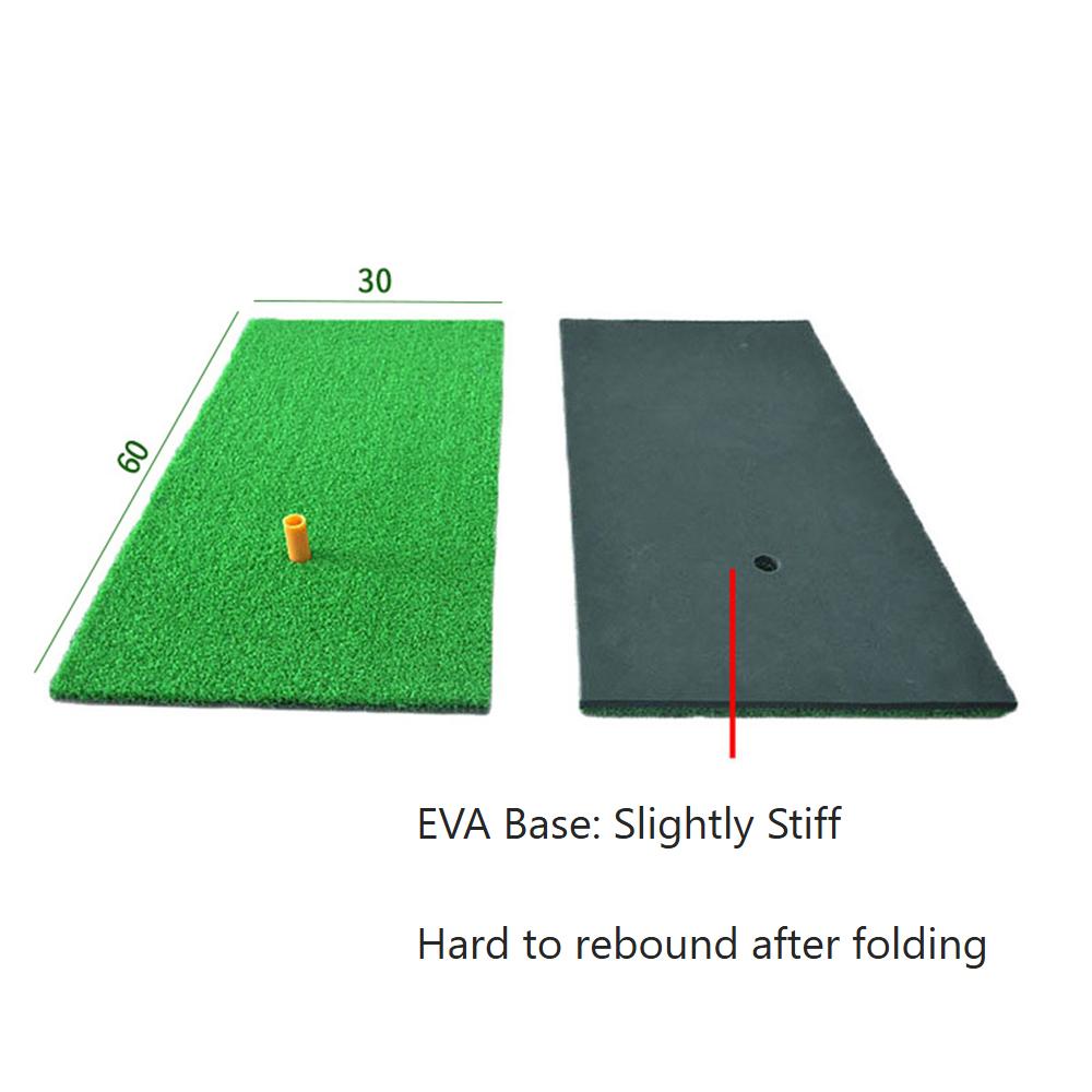 30x60cm/20x50cm Golf Mat Short Grass Hitting Mats with SBR/EVA Base & Golf Tee, Indoor/Outdoor Training Mat for Swing Practice