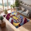 Aston Villa Voetbal Print Kristal Fluweel Tapijt, Comfortabel Waterabsorberend Antislip Binnen Vloerkleed