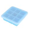 9 Grid DIY Silicone Ice Mold Ice Box Holder Ice Chocolate Pudding Maker with Lid