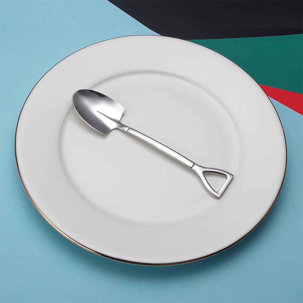 8 Pieces Ice Cream Scoops Stainless Steel Watermelon Fruit Spades Restaurant Dining Room Teaspoon Flatware Household Supplies
