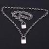 Punk Stainless Steel Padlock Pendant Necklace - Rock & Hip Hop Style for Men & Women