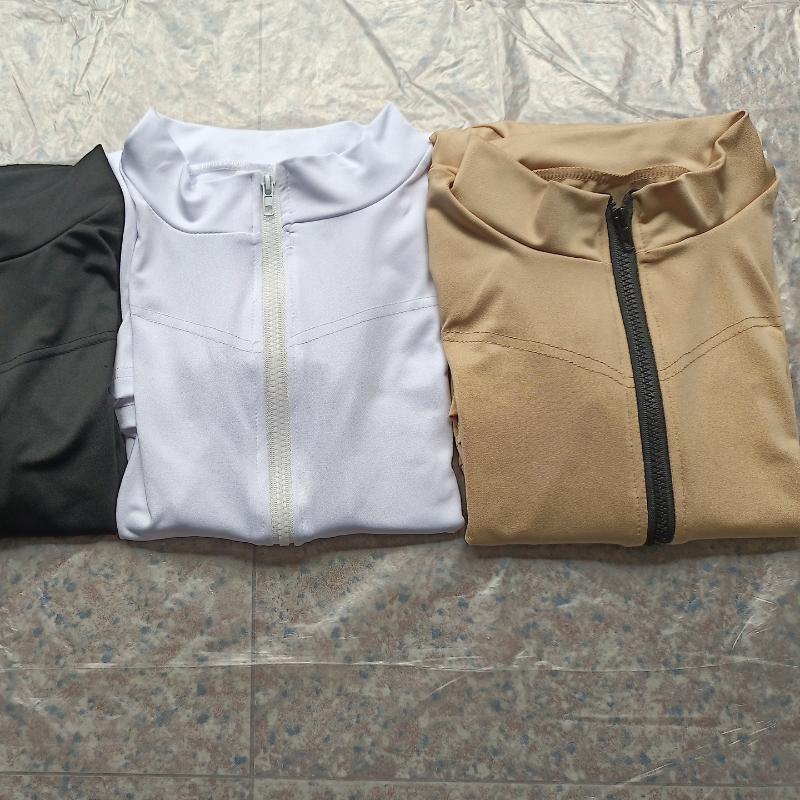 Y2K Ευρωπαϊκά και αμερικανικά γυναικεία αθλητικά ρούχα για την άνοιξη και το φθινόπωρο με φερμουάρ πλαστική μέση φαρδιά φόρμα