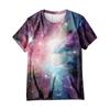Women's Casual Loose Printed T-shirt Round Neck Pullover Short Sleeved Top