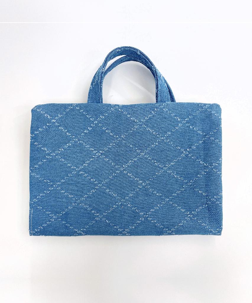 Sonnetofnight One-Size Denim Tote Book Cover With Hand Strap Handle Book Pouch