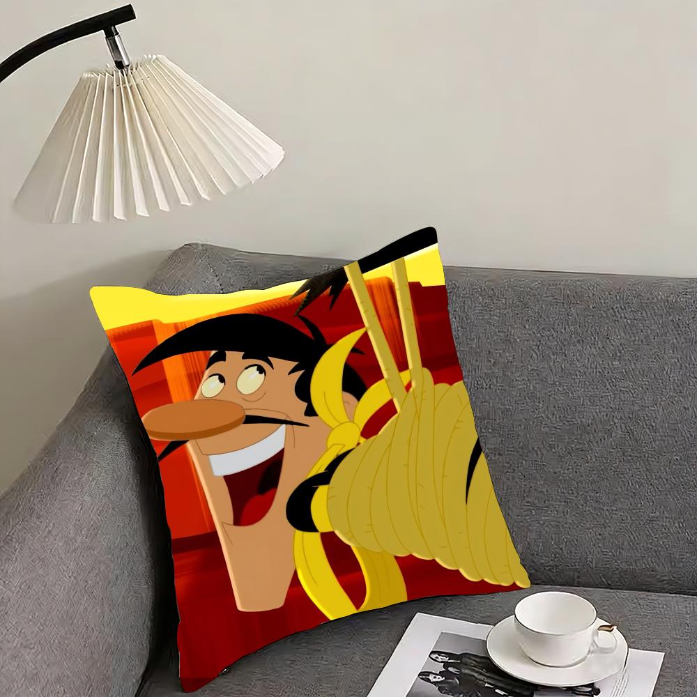 

Kwaii Anime The DDaltons Cushion Cover Elegant Comfort Pillowcase Sofa Bed Doublesided Printed Invisible Zipper Home Decor 30x30cm