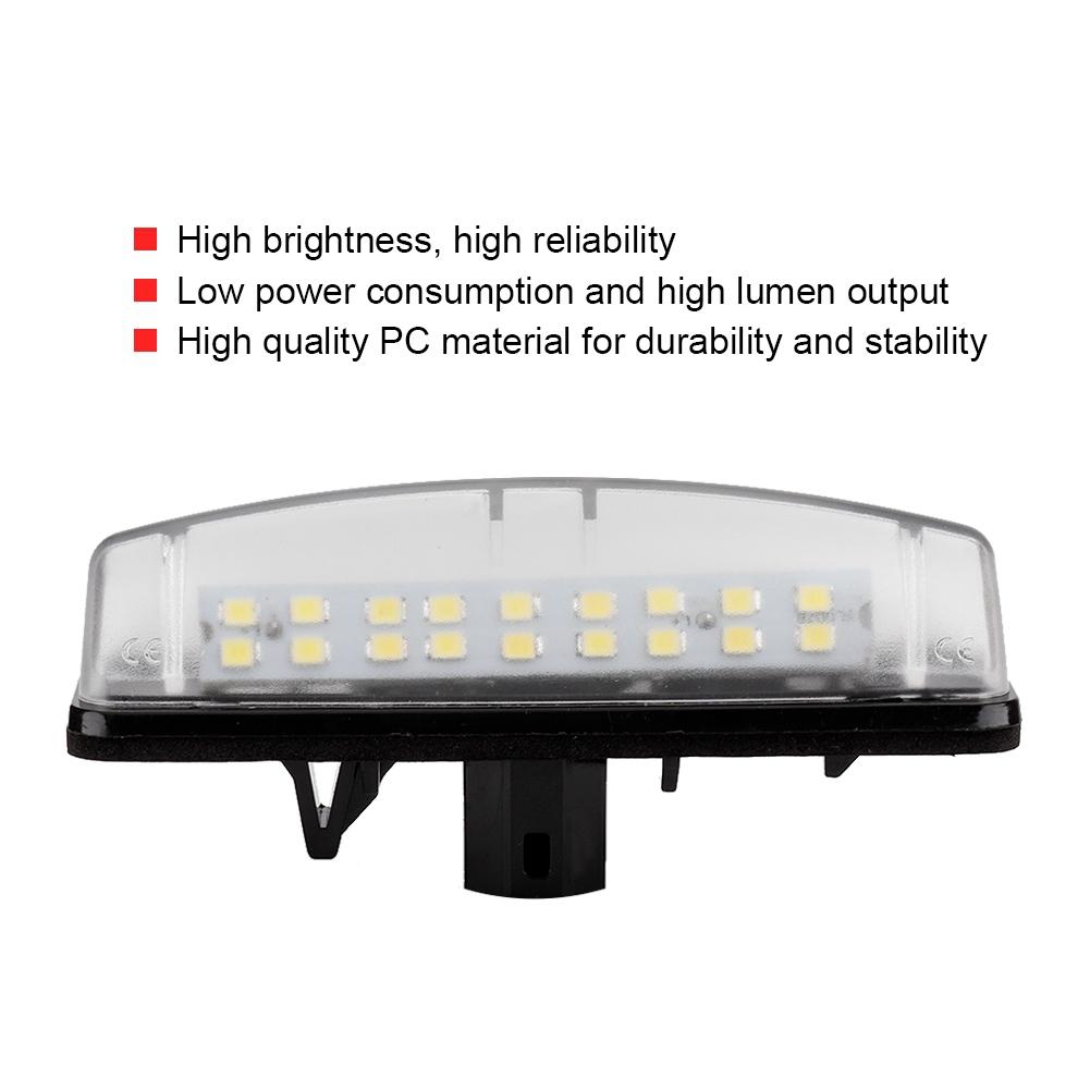 2 Pcs Car LED License Plate Light 12V SMD Number Plate Lamp Fit For Ls430