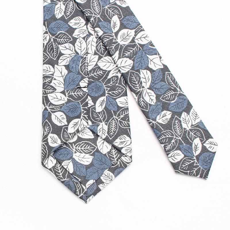 Jacquard Cotton Tie 7Cm Tie Men'S Business Dress, Work Casual Tie