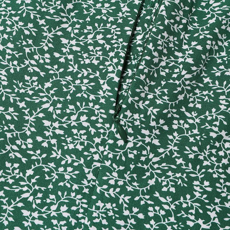 ZANZEA Damenkleid mit Blumendruck, lockeres, lässiges Langarmkleid