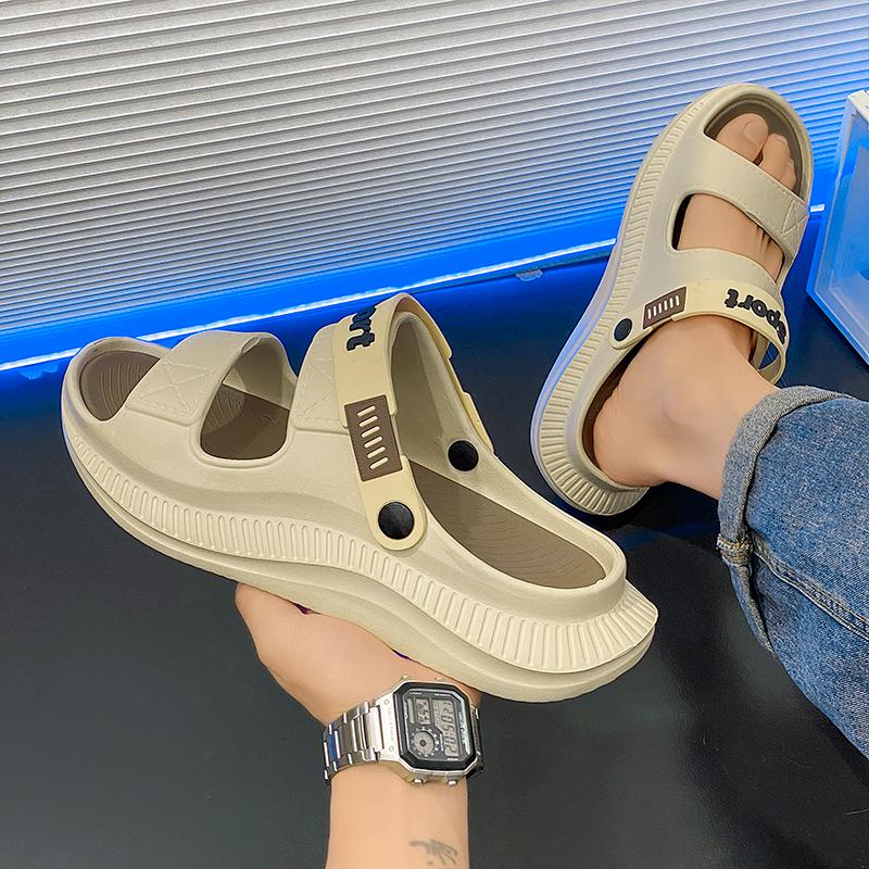 Fashion Casual Sports Sandals Men's Light Slippers Summer New Non-slip Men Outdoor Fashion Summer Beach Slippers Large Size 46
