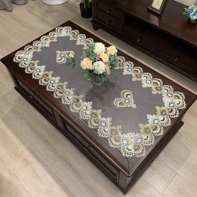 Table Cloth Lace Retro French Style Decorate Fashion Design Anti-dirty Popular Home Textile Rectangle Living Room Daily Simple