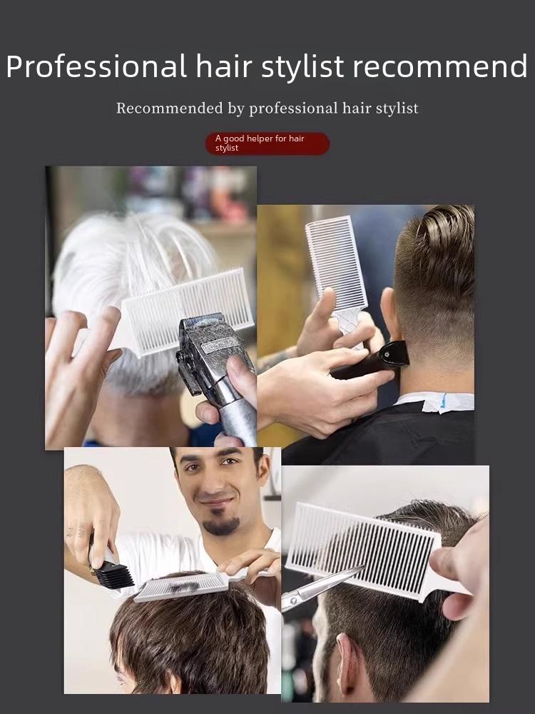 Men's Professional Anti-Static Hair Clipper Comb for Flat and Oil Head Styles