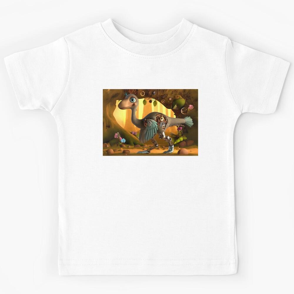 Steampunk Ornithomimus Kids T-Shirt 120