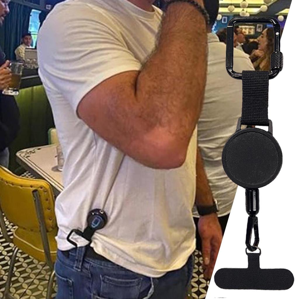 Retractable Anti-Theft Phone Holder Cellphone Lanyard Strap Smartphone Case Safety Tether with Belt Clip Cellphone Lanyard