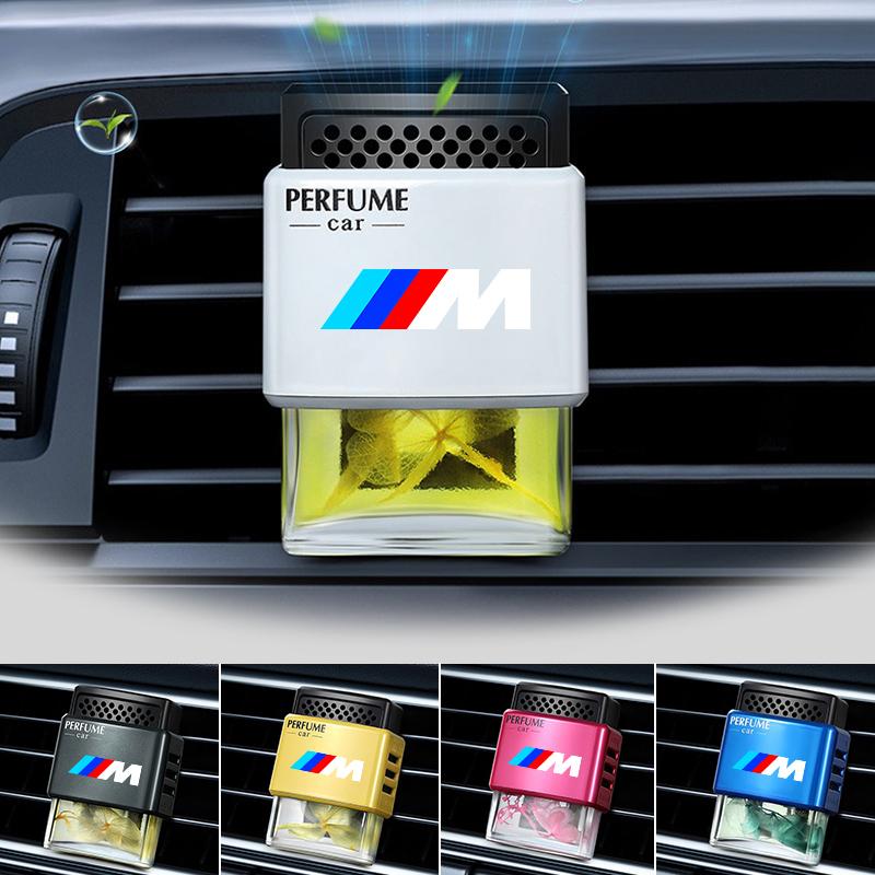 QXFA9 Car Air Freshener Smell Vent Perfume Flavoring Auto Interior Accessories For BMW 50th 1 3 5 7 Series X1 X3 X4 X5 X6 F10 F20 F30