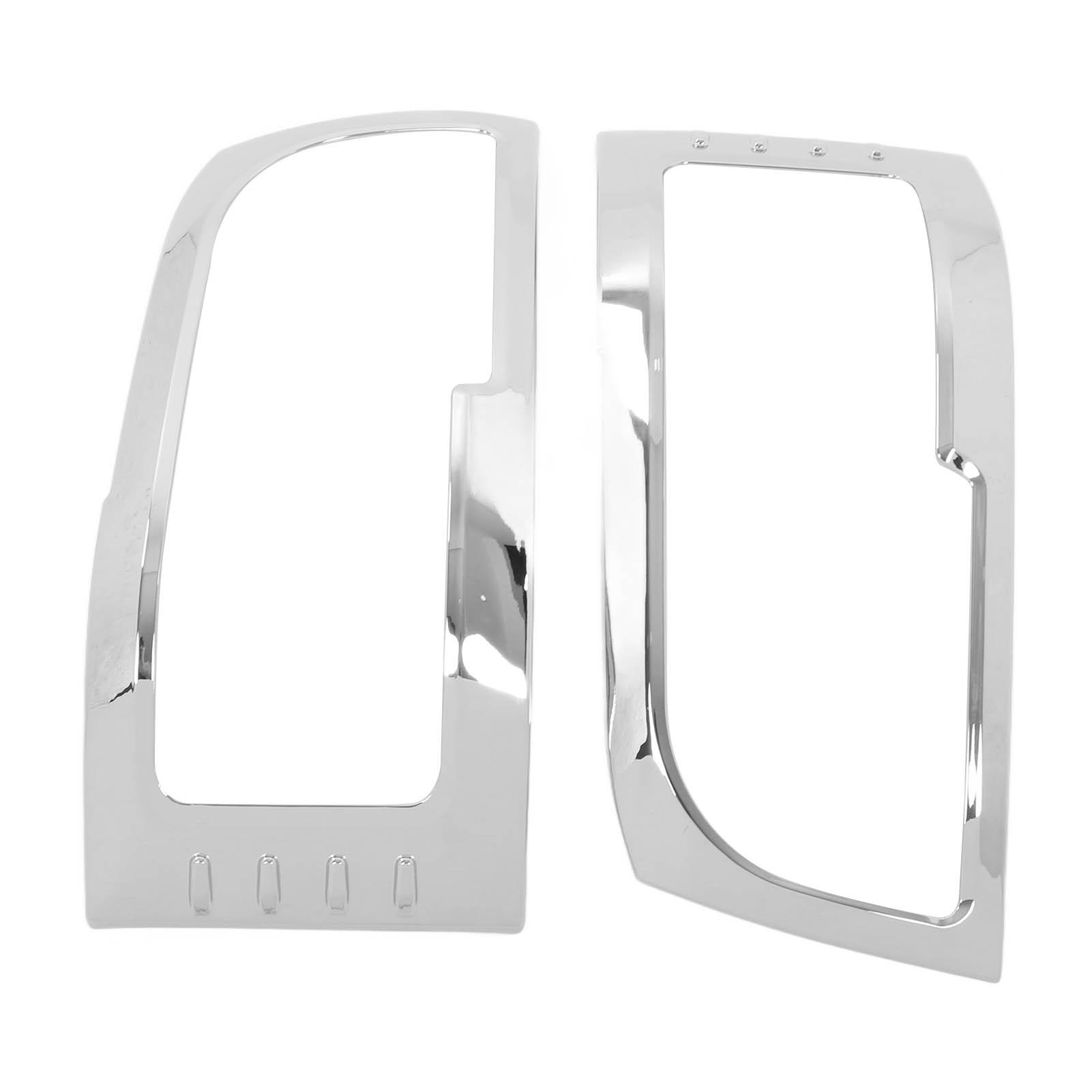 

2pcs Headlight Cover ABS Chrome Plated Protective Frame Replacement for HIACE 2005‑2010