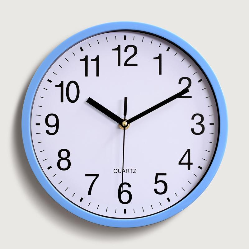 10 Inch 25CM Plastic Wall Clock Quartz Clock Bedroom Living Room Wall Clock Simple Clock