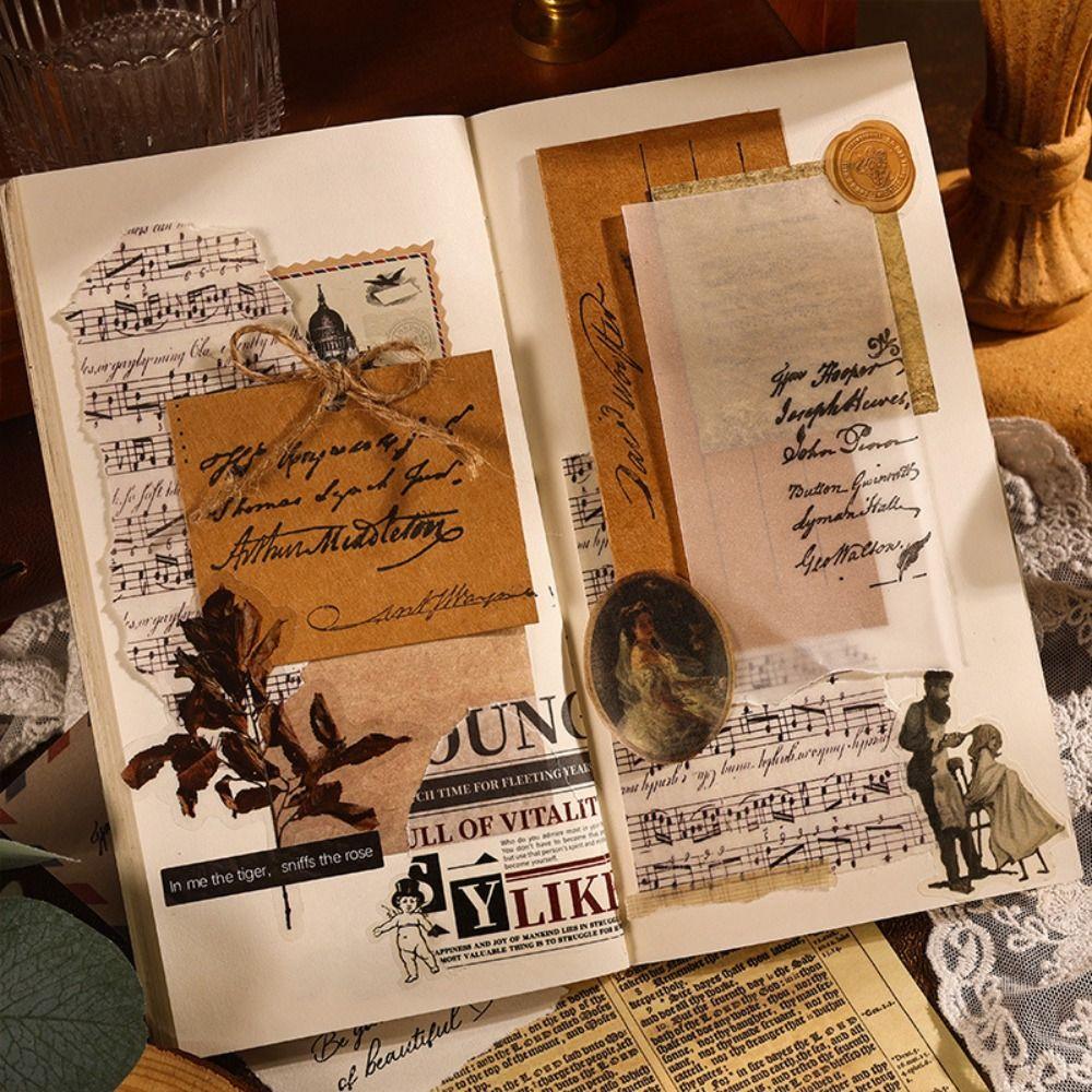 

8 шт./набор винтажный английский художественный шрифт деревянная печать простая печать английского алфавита студент 8 pcs