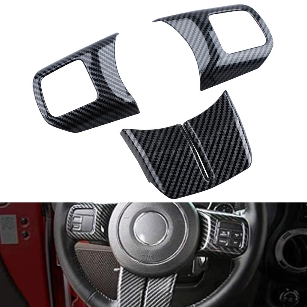 ABS Steering Wheel Cover Decor Trim For 2011-2017 Jeep Wrangler JK Unlimited Patriot Compass & Grand Cherokee 2011-2013