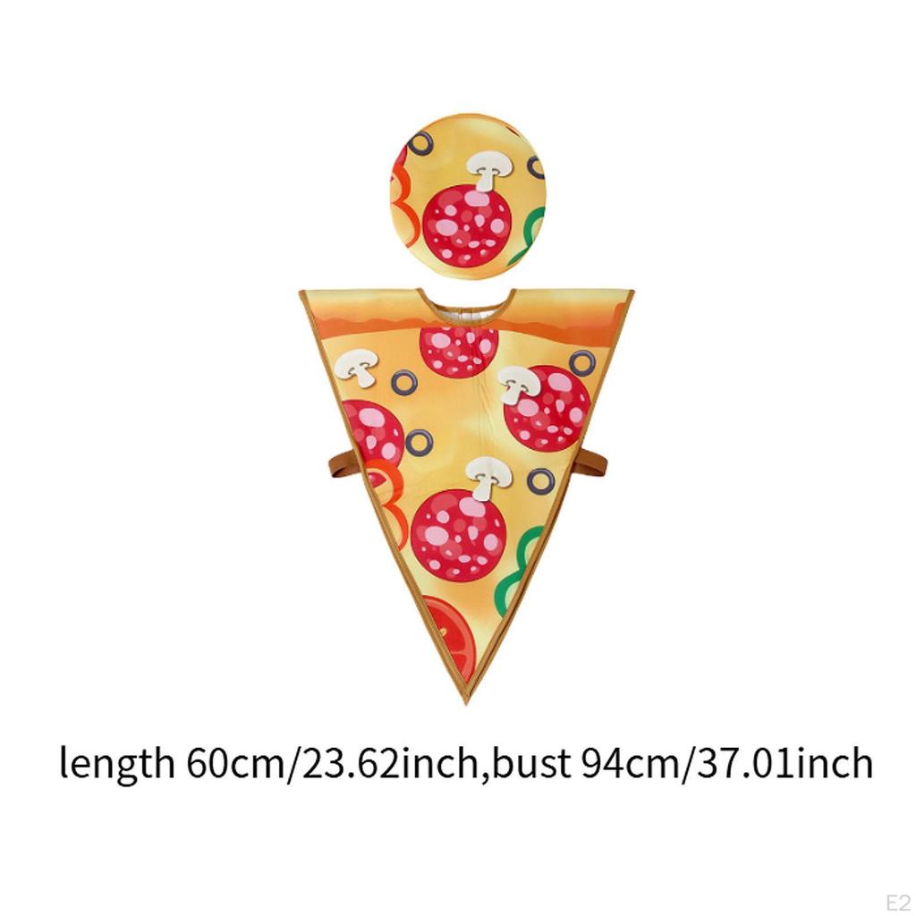 2-teiliges Kinder-Essen-Cosplay-Kostüm-Set, weich, lustig, Kostüm für Themenparty