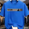 Hot Sale 100 Cotton Future Print Tshirt For Unisex Casual Streetwear Short Sleeve Tops Summer Fashion Oversized Tees