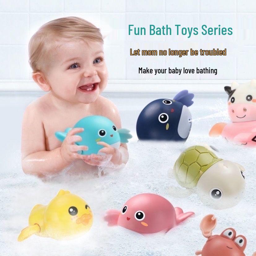 TikTok-Inspired Children's Bath Toys: Little Dolphin & Turtle for Boys & Girls