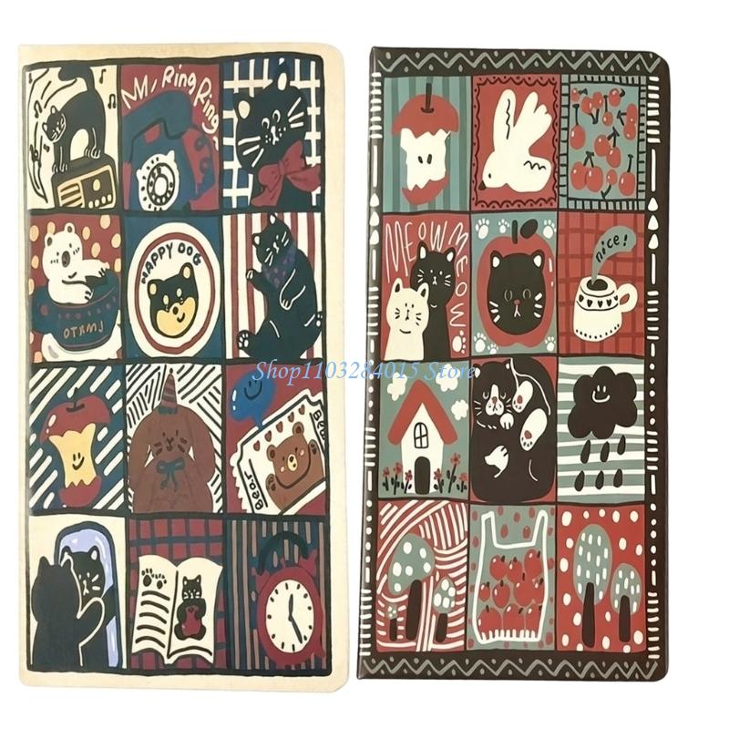 R6FF Multifunctional Travel Planning Journal Schedule Notebook For Smooth Writing
