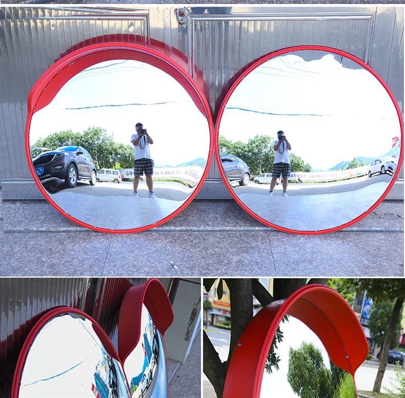 80cm Wide-Angle Outdoor Traffic Convex Mirror for Blind Spots and Corners
