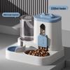 Automatic Dual Pet Bowl: Integrated Food & Water Feeder for Cats and Dogs