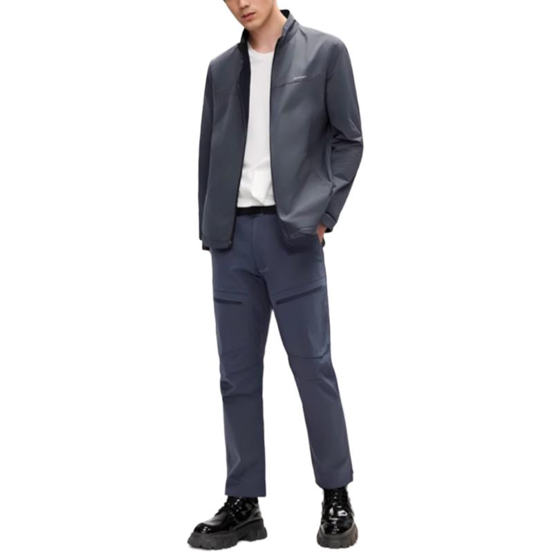 

Salomon Outerpath Urban Outdoor Series Simple Comfortable Waterproof Mid-Rise Straight Leg Casual Pants Men bottoms Midnight-Blue C24760 XL