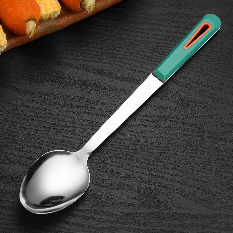 Stainless Steel Spatula, Thickened Cooking Soup Spoon, Stir-frying SpoonLarge Soup Spoon, Strainer