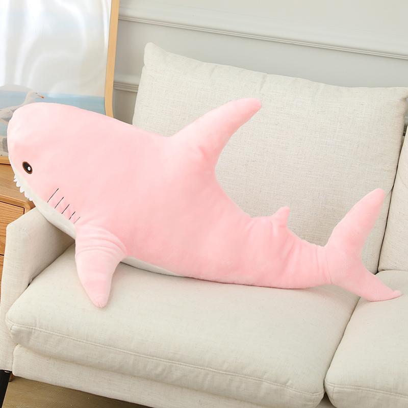 15-100cm Shark Stuffed Romantic Colorful Animal Soft and Cute Plush Toy Accompanying Kids to Sleep Gift interior Decoration