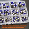 230pcs Steel Locknut Kit: Metric Nylon Insert Locknuts (M3-M12), Fully Threaded, for Bolts In Various Environments.