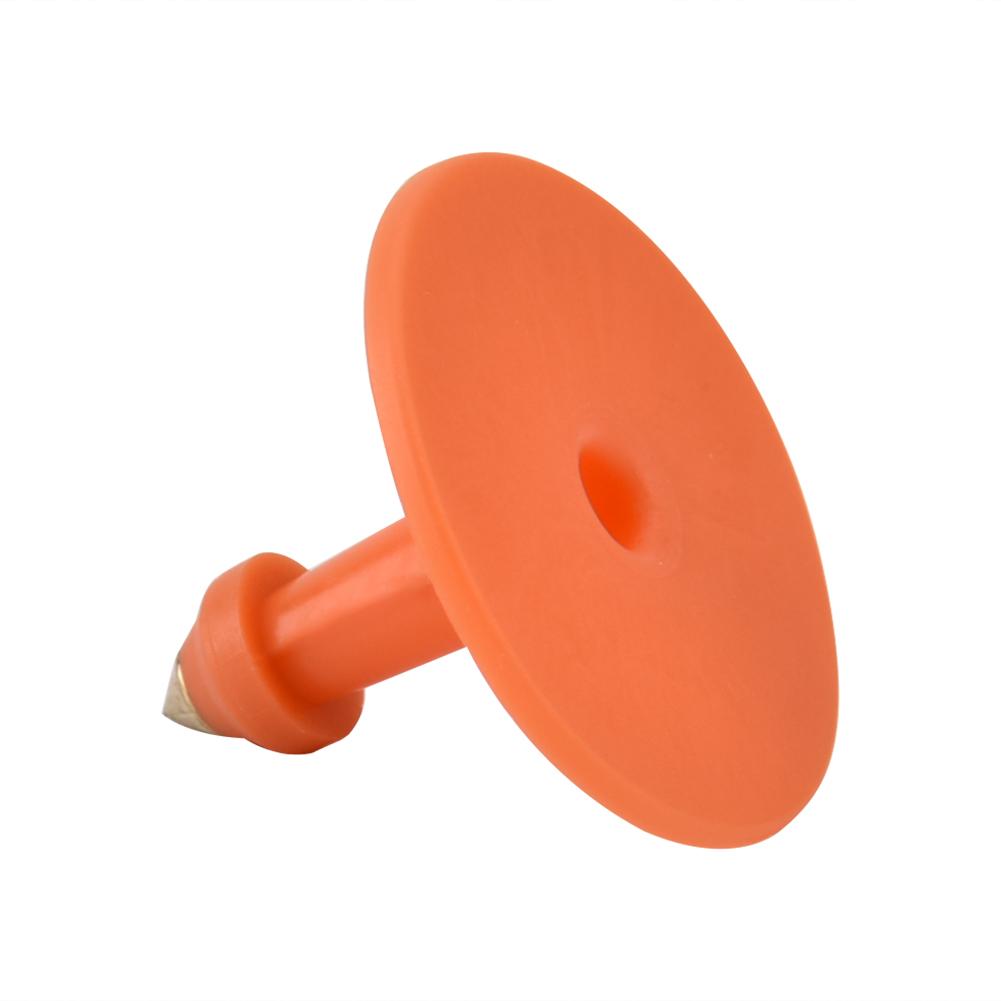 1-100 Number Plastic Livestock Ear Tag Animal Tag for Goat Sheep Pig (Orange)