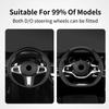 Car Anti Slip Decoration Leather Steering Wheel Covers Interior Accessories For Mitsubishi Outlander Lancer Eclipse Mirage