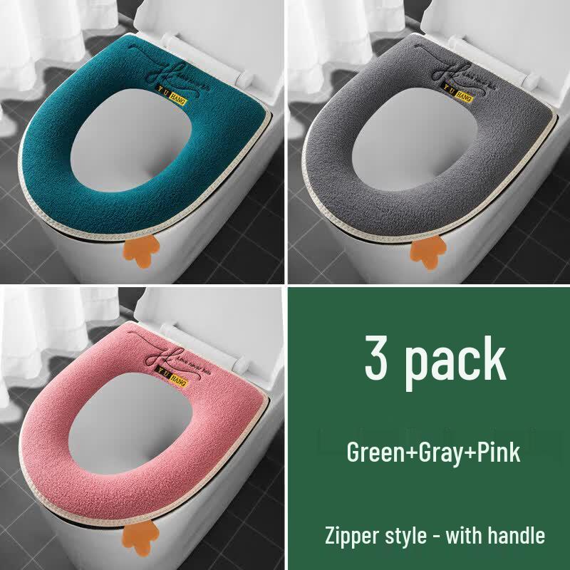 Waterproof Zippered Toilet Seat Cover