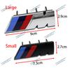 3D ABS M Logo Car Front Grille Badge For X1 X2 X3 X4 X5 X6 F48 G01 E84 E83 F39 F10 F30 G11 G07 G86 G80 G60 E60 E46 Emblem