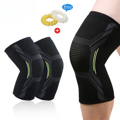 2Pcs/Pair Sports Knee Support Elastic Compression Non-slip Patella Brace Fitness Running Cycling Basketball Volleyball Knee Pads