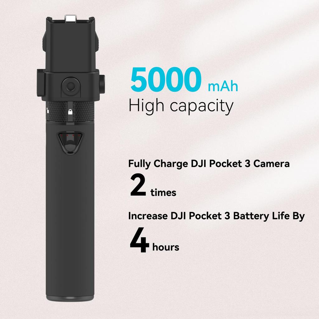 Smatree Tragbares Handheld-Smartphone-Anbringbares Taschenständer-Kit für Osmo Pocket 3 mit Stativständer, Ständer,