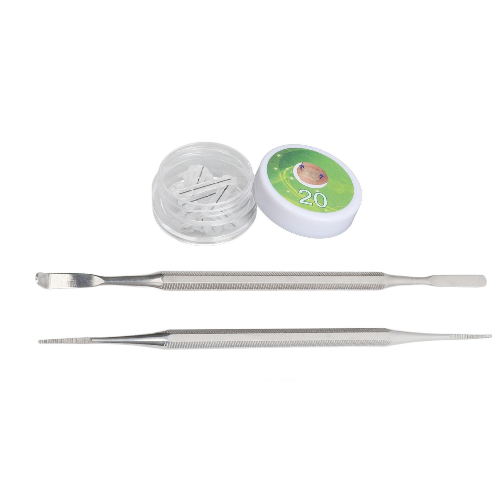 

Набор инструментов для коррекции вросшего ногтя 10 шт. 20 мм полоски для коррекции вросшего ногтя скоба двусторонний