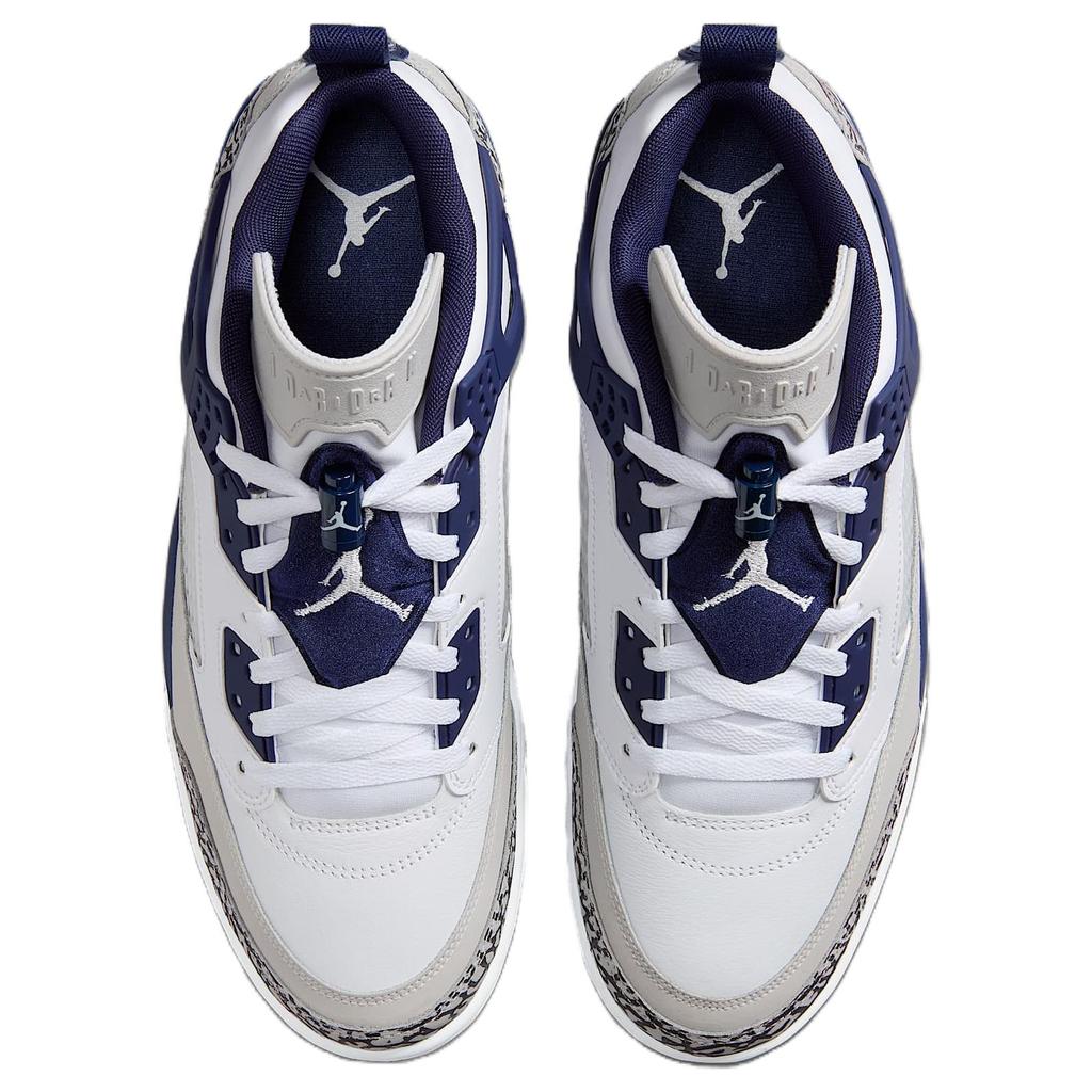Air Jordan Spizike Low Bianco Blu Notte Scarpe da Ginnastica da Uomo Grigio Neutro Antracite FQ1759-140