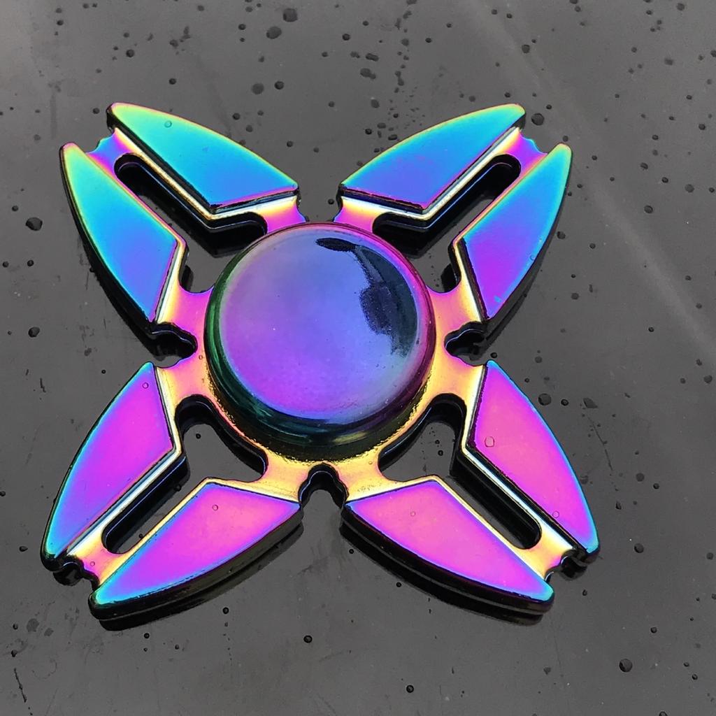 Kovový duhový Fidget Spinner EDC ruční spinner Antistresová hračka proSpinnery Zaměření Úleva od stresu ADHD Prstový spinner Dětské hračky