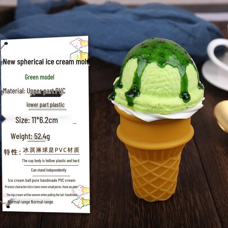 Chocolate Cream Crispy Cone Dessert Toy Photo Prop