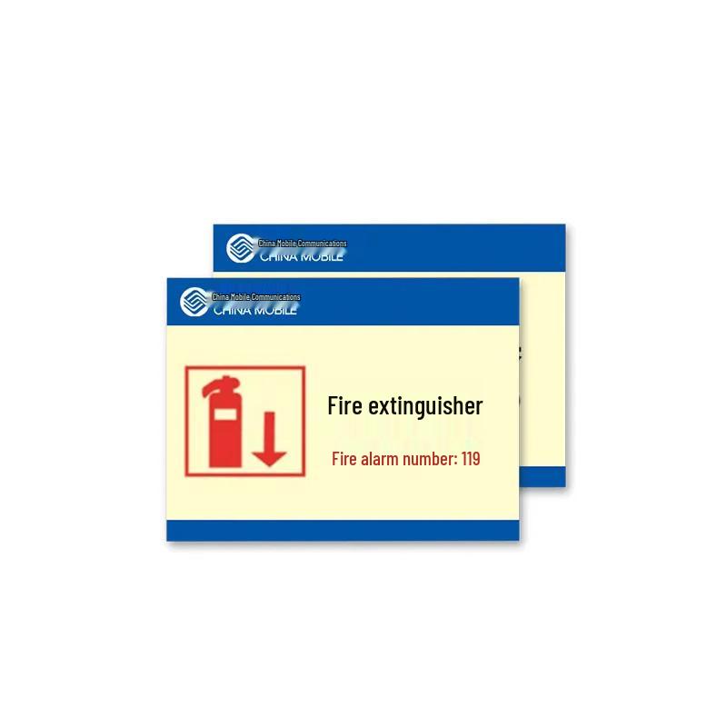 Photoluminescent Fire Extinguisher Safety Sign