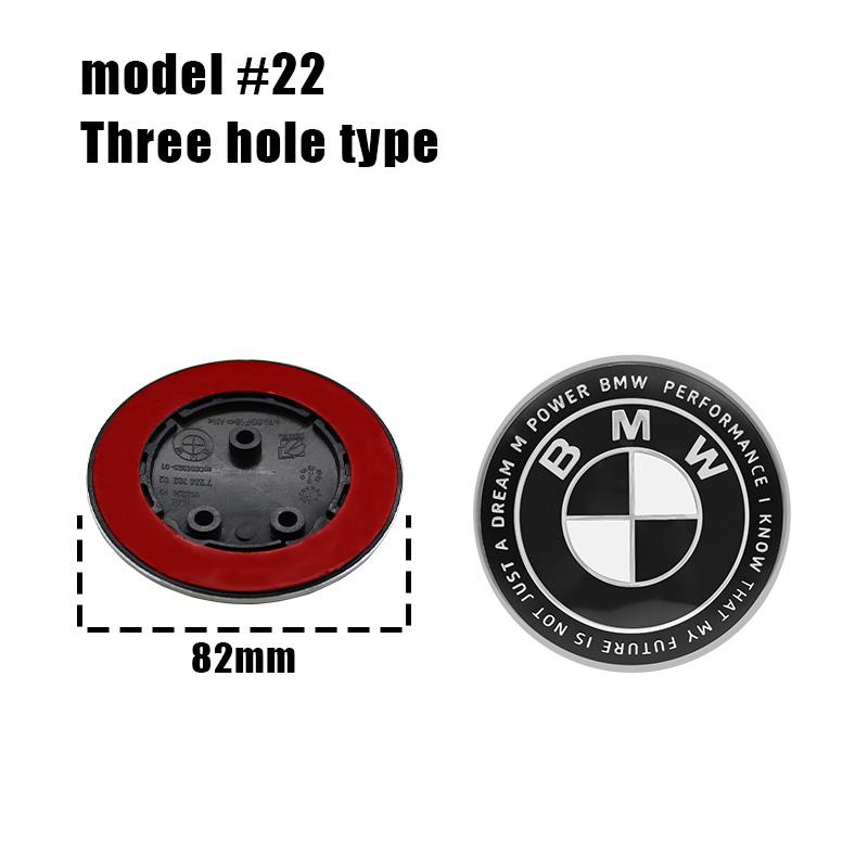 82/74MM Motorhauben-Emblem Kofferraum Heck-Plakette Logo Für BMW E46 E90 F30 F10 F20 G20 E87 E60 E63 F01 F02 G14 E83 X5 Autozubehör