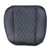 PU Leather Car Seat Cover, Anti Slip Front Seat Protector, Universal Fit Quilted Thick Cushion with Storage Pocket,